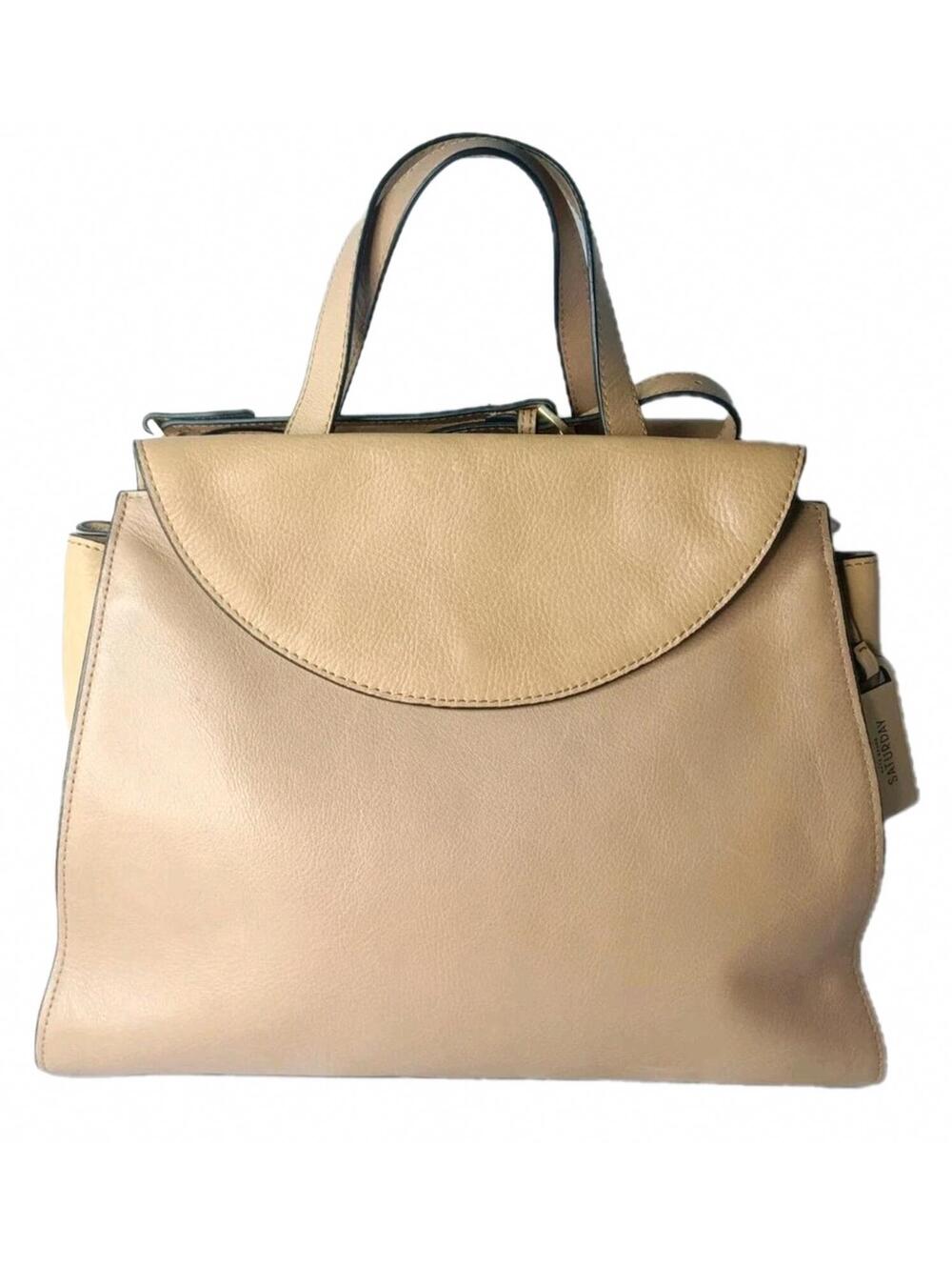 Kate Spade Saturday Practical The Satchel Handbag Neutral Flap Over - Picture 1 of 5